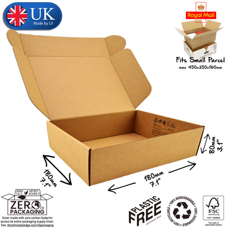 18x18x8cm Cardboard Postal Box Lil Packaging