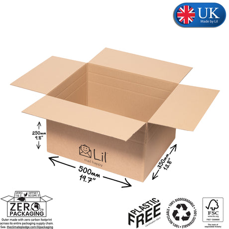 K10 Single Walled Cardboard Box | Lil Packaging