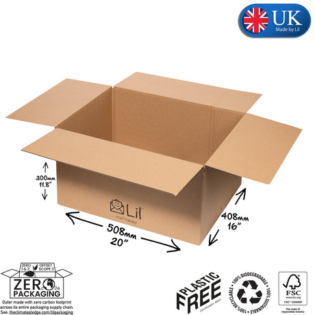 K20 Single Walled Cardboard Box | Lil Packaging