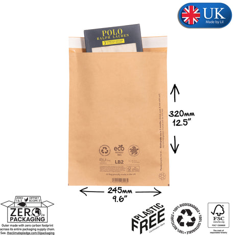 kraft paper mail bag eco friendly lil bag