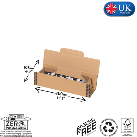 A3/4 Cardboard Postal Tube Plastic Free